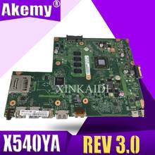 Para asus x540ya computador portátil placa principal integrado gm x540ya rev 3.0 100% teste 2024 - compre barato