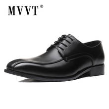 Zapatos clásicos de negocios para hombre, calzado de vestir de cuero suave Oxfords, planos, formales, de boda, zapato Social 2024 - compra barato