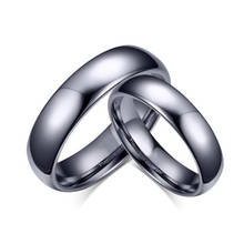 Anillo de tungsteno de calidad anillo para amante 6mm/4mm de ancho de boda diamante anillo anillos boda banda para las mujeres y los hombres de tamaño completo 2024 - compra barato