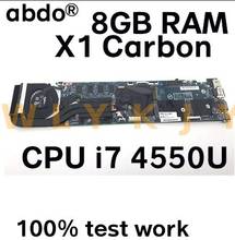 Laptop motherboard For Lenovo ThinkPad X1C X1 carbon I7-4550U 8G Mainboard 00HN772 00HN771 00HN760 00HN759 12298-2 48.4LY06.021 2024 - buy cheap