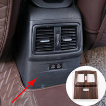 Pine Wood Grain ABS Plastic Rear Air Conditioning Vent Frame Trim for BMW X1 F48 2016-2019 X2 F47 2018-2019 Car Accessories 2024 - buy cheap