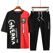 New Summer Casual Suit Tracksuit Men 2piecs Streetwear Male Sets Hip Hop Clothes Sporting Suits Mens Sports Short Sleeve Tshirts 2024 - buy cheap