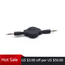 Retractable Aux Cable Stereo Audio Extension 3.5mm Input Cord Male To Male 2024 - buy cheap