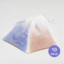 Paquete de 10 unidades de perlas de Gel de sílice reutilizables, Paquete Impermeable de 50g, Azul, Naranja, absorbente de humedad, deshumidificador 2024 - compra barato