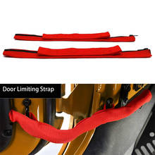 2 Pcs Car Door Restriction Limiting Straps Protect Zipper for Jeep Wrangler JK 2007-2017 Car Door Limiting Strap Hinge Rope 2024 - buy cheap
