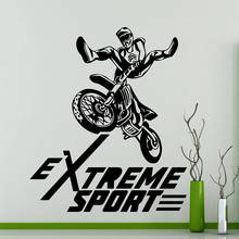Extreme Sport Logo Wall Decals Motocross Freestyle Bike Garage Wall Sticker Vinyl Home Bedroom Decoration Waterproof Mural X639 2024 - buy cheap