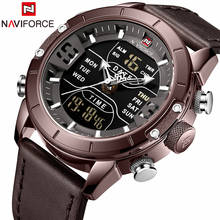 NAVIFORCE Top Sports Brand Luxury Men Watch Waterproof Quartz Men’s Watches Leather Analog Digital Male Clock Relogio Masculino 2024 - buy cheap