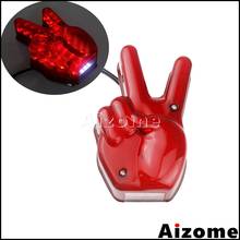 Motorcycle Red Light  Stop Lamp Peace Sign LED Tail Light For Harley Cafe Racer Chopper Bobber Cruiser Custom 2024 - buy cheap