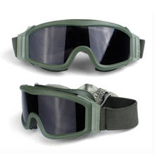 Защитные тактические очки армейские военные страйкбольные Солнцезащитные очки Мужские противотуманные ветрозащитные защитные очки для охоты 2024 - купить недорого
