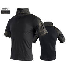 Camo Tactical T Shirt Men Short Sleeve Combat BDU Shirt Multicam Camouflage Military Hiking Hunting Assault Airsoft Army Shirts 2024 - buy cheap