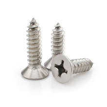 100pcs/lot Stainless steel countersunk head flat phillips self tapping screw M1 M1.2 M1.4 M1.7 M2 M2.2 M2.3 M2.6 M3 2024 - buy cheap