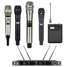 Pro UR24D цифровой беспроводной микрофон караоке система Beta87 KSM8 истинное разнообразие Карманные микрофоны для сцены концерта микрофоны 2024 - купить недорого