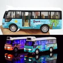 Carrinhos de brinquedo diecast para crianças, modelo de ônibus, brinquedo infantil 2024 - compre barato