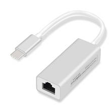 Внешний проводной адаптер USB C Ethernet Сетевая карта USB Type-C к Ethernet RJ45 Lan для MacBook Windows 7/8/10 ноутбука 100 Мбит/с 2024 - купить недорого