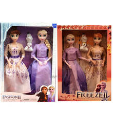 Hasbro-muñecas de Frozen 2 para niñas, juguetes de princesa Anna y Elsa, Figuras articuladas móviles de PVC, modelo de figura de acción, juguete 2024 - compra barato