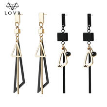 LOVR New Korean Drop Earrings For Women 2019 Fashion Vintage metal Geometric Long Black Dangle earrings Brinco Jewelry 2024 - buy cheap