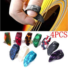 Juego de 4 unids/set de colores aleatorios para guitarra acústica, bajo eléctrico, venta al por mayor, púas de guitarra, púas de tubo 2024 - compra barato