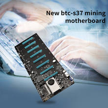 New BTC-S37 Machine Motherboard 8 16X Graph Card SODIMM DDR3 SATA3.0 Support VGA Compatible A08 21 Dropship 2024 - buy cheap