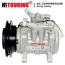 6p148 compressor de ar condicionado a/c ac para válvula de serviço universal com 8 orelhas 1a, polia 12v 24v 6p-148 82292901 8fk351339721 2024 - compre barato