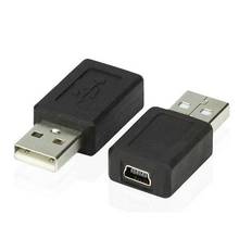 2 шт. мини Usb B 5 Pins со штекера на гнездо Usb C и Usb A 2,0 Мужской разъем адаптера M/F/Новинка; 2024 - купить недорого