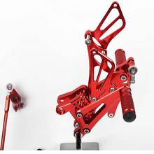 Motorcycle Pedal For Yamaha YZF R1 2007 2008 CNC Rearsets Foot Pegs Footpeg Rear Brake Shift Adjusting Set Sliver Black Red 2024 - buy cheap