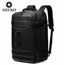 Ozuko mochila para laptop com carregamento usb, novo design, antifurto, à prova d'água, bolsa para escola, viagens de negócios, para homens 2024 - compre barato