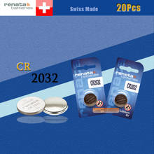 Free Shipping! Original RENATA 20pcs/lot CR2032 2032 3V High-Performance Button Batteries 2024 - buy cheap