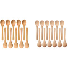 30 Pieces Mini Wooden Spoon Small Soup Spoons Serving Spoons Condiments Spoons Wooden Honey Teaspoon 2024 - buy cheap