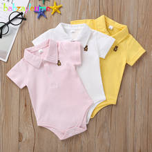Summer Baby Jumpsuit Infant Girls Boys Clothes Cartoon Casual Short Sleeve Cotton Toddler Bodysuit Newborn Cute Outfits BC1844-1 2024 - buy cheap
