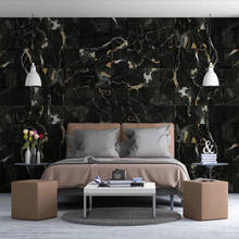 Milofi papel de parede 3d personalizado, mural moderno com estampa de mármore e dourado na areia, sala de estar, quarto, pintura de decoração 2024 - compre barato