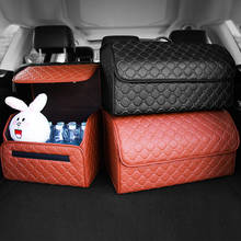 Сумка-Органайзер для багажника автомобиля, складная коробка для хранения, сумка для хранения из искусственной кожи, сумка для багажника 2024 - купить недорого