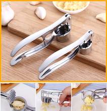 Garlic Crusher Press Kitchen Round Extrusion Tool Stainless Steel Garlic Presses Fruit and Vegetable Kitchen Cooking Tools 2024 - buy cheap