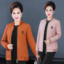 5XL New Autumn And Winter Middle-aged Women's Mother Loaded Large Size Casual Jacket Thin Cotton Jacket Short Coat 2024 - buy cheap