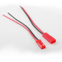 100 pares de 10CM, conector JST, Cable macho + hembra para batería RC 2024 - compra barato