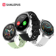 Sanlepus-novo relógio inteligente qs8, com mostrador chamadas, masculino e feminino, à prova d'água, fitness, pulseira para android, huawei apple 2024 - compre barato