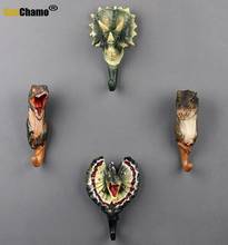 Американский декоративный крючок «Мир Юрского периода», креативная модель из смолы в виде животного, искусственный крючок, настенный подвесной крючок 2024 - купить недорого