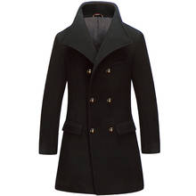 Winter AY7UNSUE Wool Coat Men Korean Man Jacket Plus Size Coat For Men Double Breasted Mens Coats Casaco Masculino KJ259 s s 2024 - buy cheap