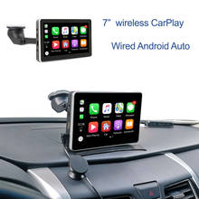 7" Car Portable Wireless Apple CarPlay Wired Android Auto Multimedia Bluetooth Navigation System for Hyundai Kia Ssang Yong 2024 - buy cheap