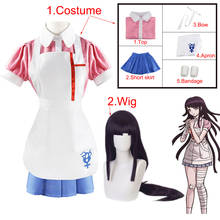 Dangan Ronpa 2 Mikan Tsumiki Danganronpa Dress Mikan Tsumiki Cosplay Halloween Carnival Party Costumes For Women Party Wig 2024 - buy cheap