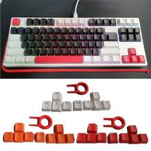 Teclado mecânico retroiluminado pbt, 9 teclas com extrator de chave para interruptores mx 2024 - compre barato