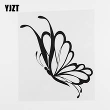 YJZT-pegatina de vinilo para coche, hermosa mariposa con alas, negro/plata, 8A-0077, 14,5 cm x 16,8 cm 2024 - compra barato