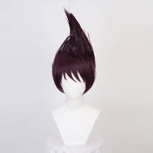 Danganronpa V3: Killing Harmony Momota Dark Purple Short Wig Cosplay Costume Dangan Ronpa Synthetic Hair Party Wigs + Cap 2024 - buy cheap