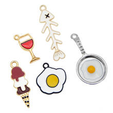 Julie Wang-abalorios de diseño de alimentos de dibujos animados, accesorios para hacer pendientes, collares, 5 uds. 2024 - compra barato