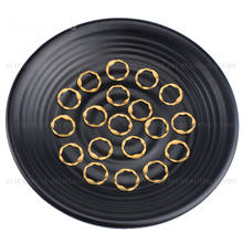 Anel redondo de bronze, conector redondo de anel, busca para brincos, martelo ondulado, amuleto geométrico, componente de metal em massa, 10-1000 peças 2024 - compre barato