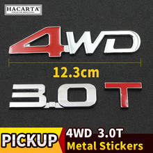 Pegatina de Metal cromado 3D para coche, emblema trasero para RANGER D-MAX, NP300, D40, 4X4, todoterreno, SUV, 4WD 2024 - compra barato