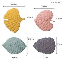 Newborn Baby Cotton Carpet Blanket Leaf Shape Crawling Play Mat Rug Room Decor Y4UD 2024 - compre barato