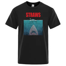 Camiseta masculina de algodão, camiseta fashion para homens, ir a palha, tartaruga, proteção do oceano, verão 2024 - compre barato