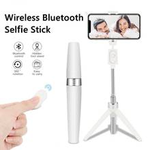 Bastão de selfie sem fio, 3 em 1, dobrável e expansível, com rotação, para iphone, huawei e samsung 2024 - compre barato