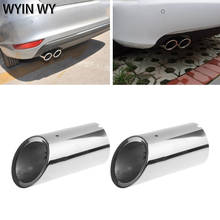 WYIN WY 2xStainless steel Exhaust Muffler Pipe For VW Volkswagen Jetta MK6 Golf 6 Golf 7 2024 - buy cheap