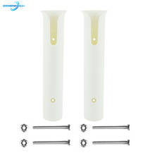 2PCS White Plastic Fishing Rod Pole Holder Nylon Stand For Fishing Rod Socket Boat Kayak Yacht Catamaran Tube Mount Bracket 2024 - buy cheap